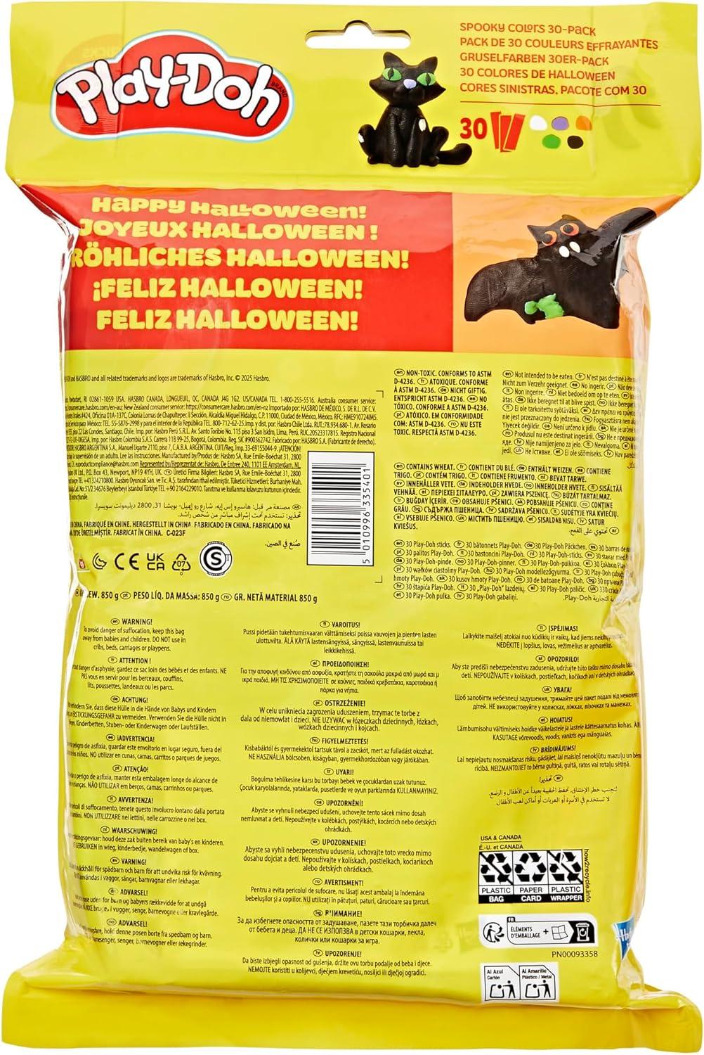 imagePLAYDOH 30 Pack Spooky Colors Individually Wrapped 1 Ounce Sticks for Halloween Trick or Treat or Fall Seasonal Arts ampamp Crafts for Kids 2