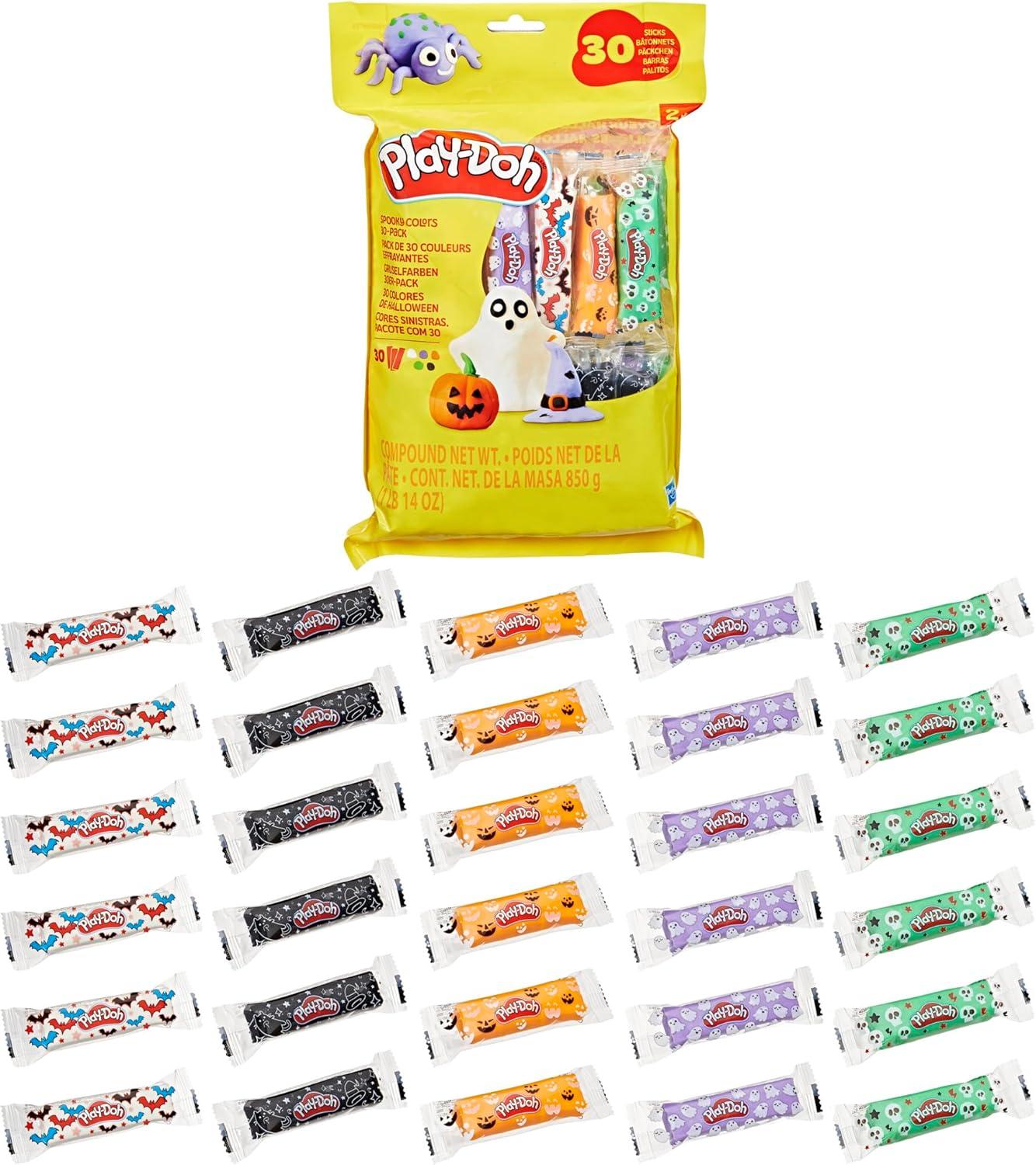 imagePLAYDOH 30 Pack Spooky Colors Individually Wrapped 1 Ounce Sticks for Halloween Trick or Treat or Fall Seasonal Arts ampamp Crafts for Kids 2