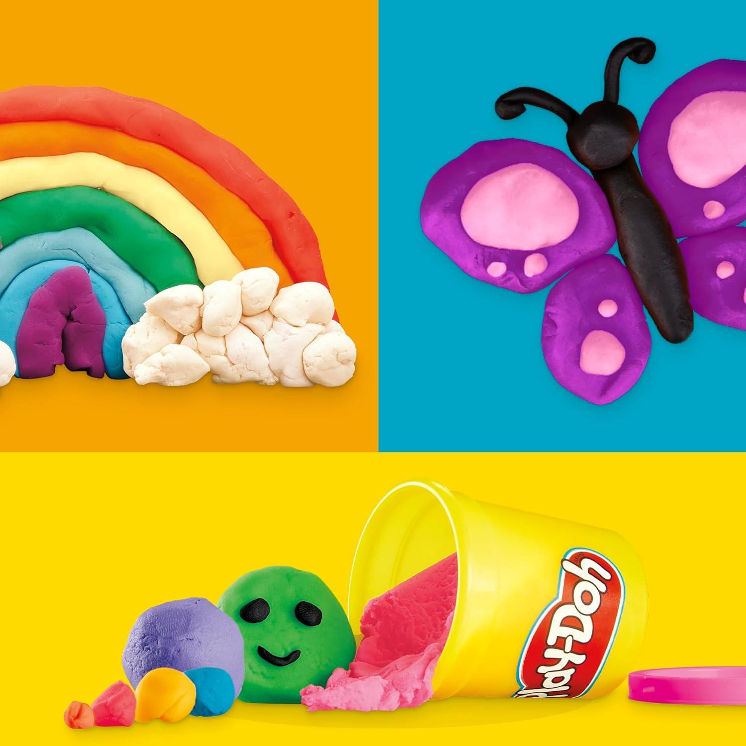 imagePlay Doh Modeling Compound 10Pack Case of Assorted Colors NonToxic 2 oz Cans Back to School Gifts Prizes ampamp Party Favors Preschool Toys for Kids Ages 2 Amazon Exclusive