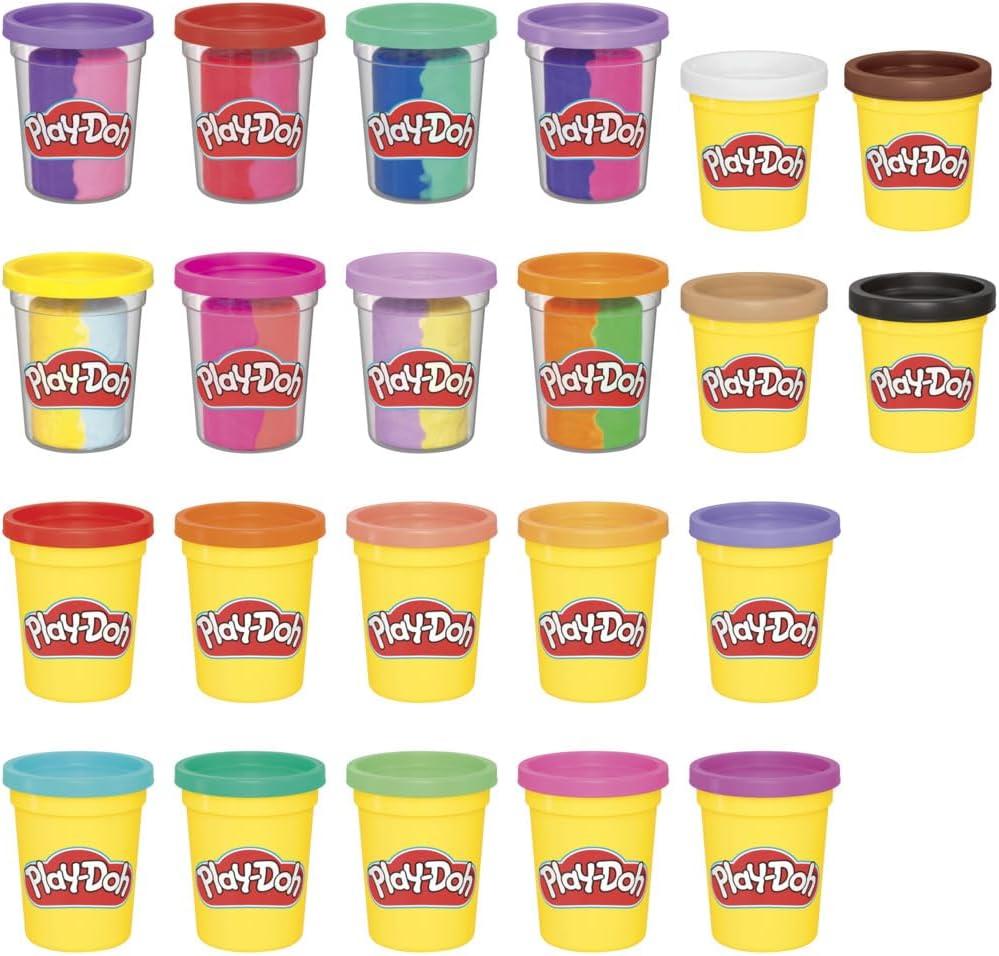 imagePlayDoh 22 Pack Ultimate Color Variety Bulk Assorted Colors 2 ampamp 4 Ounce Modeling Compound Cans Kids Arts ampamp Crafts Preschool Toys Back to School Supplies Ages 2 Amazon Exclusive