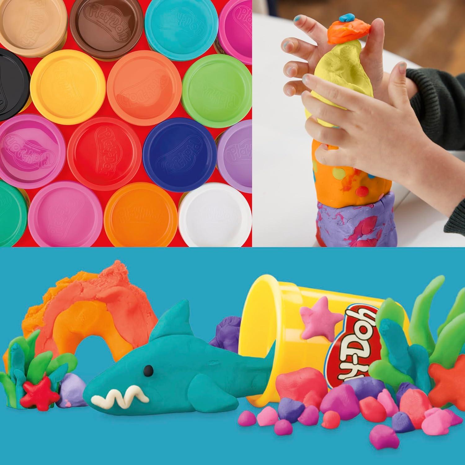 imagePlayDoh 22 Pack Ultimate Color Variety Bulk Assorted Colors 2 ampamp 4 Ounce Modeling Compound Cans Kids Arts ampamp Crafts Preschool Toys Back to School Supplies Ages 2 Amazon Exclusive