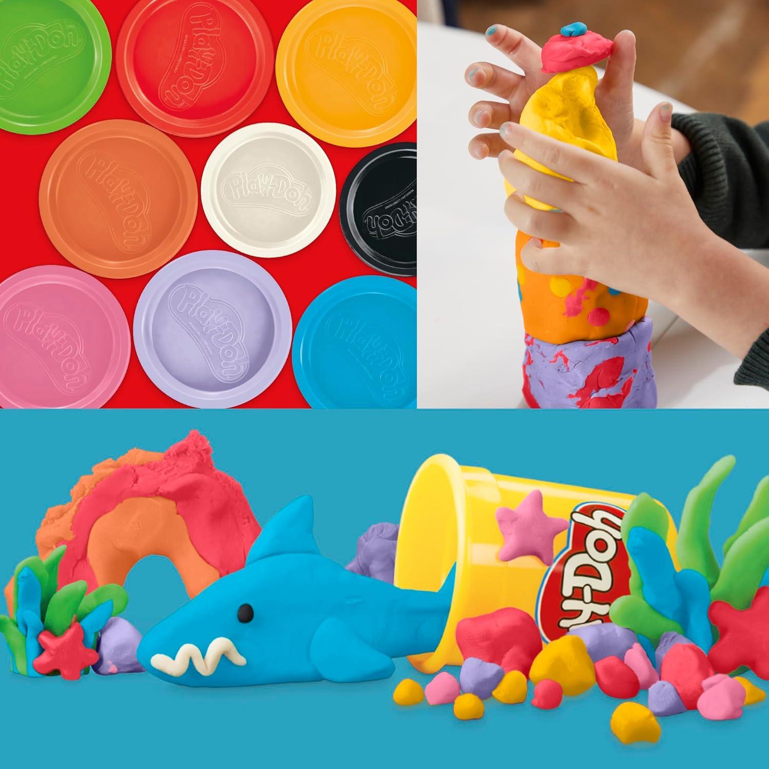 imagePlayDoh 9 Pack Favorite Color Set Assorted Colors 2 ampamp 4 Ounce Modeling Compound Cans Kids Arts ampamp Crafts Back to School Gifts ampamp Prizes Preschool Toys Ages 2 Amazon Exclusive
