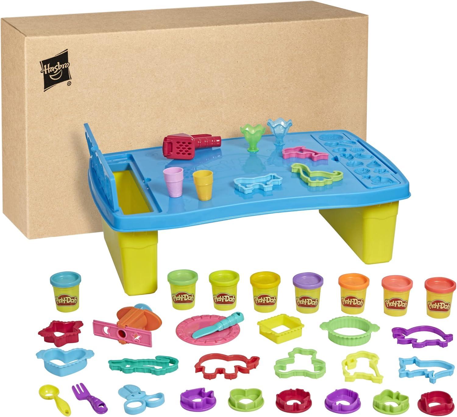 imagePlayDoh Play n Store Table Toy 25 Accessories 8 Cans of Assort Colors Back to School Classroom Supplies Kids Arts ampamp Crafts Preschool Toys Ages 3 Amazon Exclusive