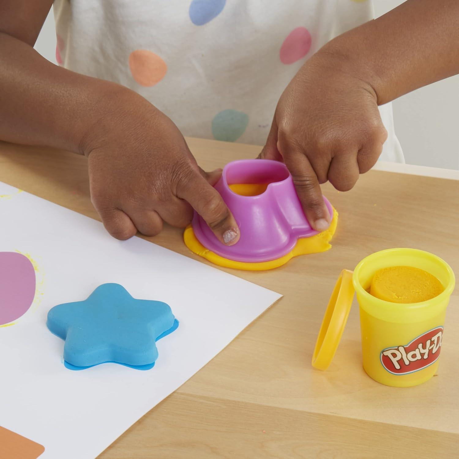 imagePlayDoh Shapes and Colors Set 5 Activity Playmats 15 Tools ampamp 10 Cans of Assort Colors Back to School Classroom Supplies Preschool Toys Ages 2 Amazon Exclusive