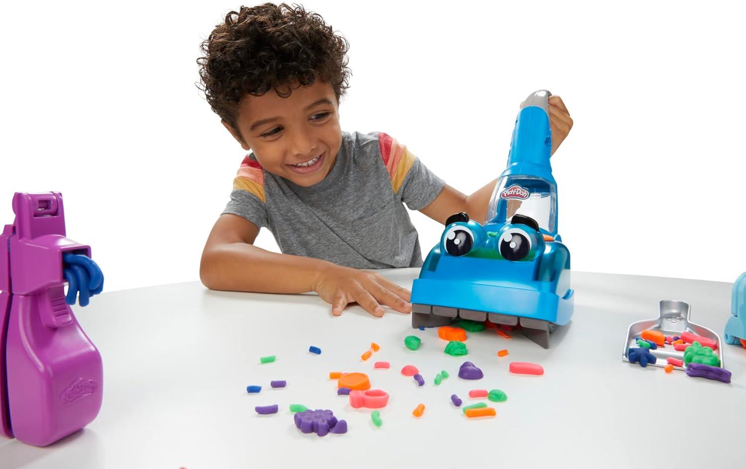 imagePlayDoh Zoom Zoom Vacuum Cleaner Toy 6 Accessories ampamp 5 Cans of Assort Colors Cleaning Toys for Kids Back to School Classroom Supplies Preschool Toys Ages 3