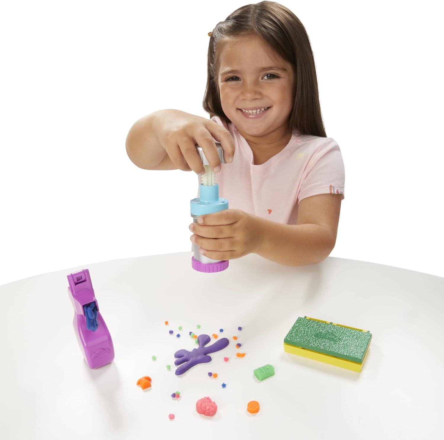 imagePlayDoh Zoom Zoom Vacuum Cleaner Toy 6 Accessories ampamp 5 Cans of Assort Colors Cleaning Toys for Kids Back to School Classroom Supplies Preschool Toys Ages 3