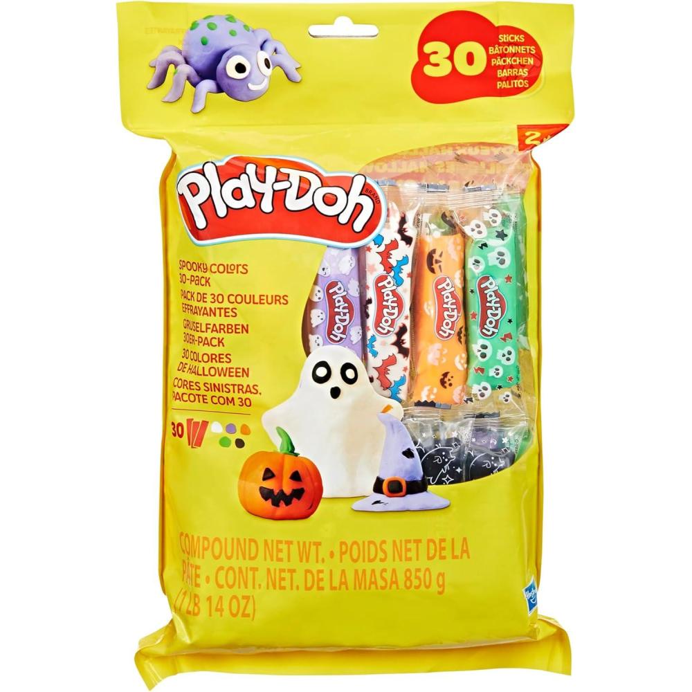 imagePLAYDOH 30 Pack Spooky Colors Individually Wrapped 1 Ounce Sticks for Halloween Trick or Treat or Fall Seasonal Arts ampamp Crafts for Kids 2