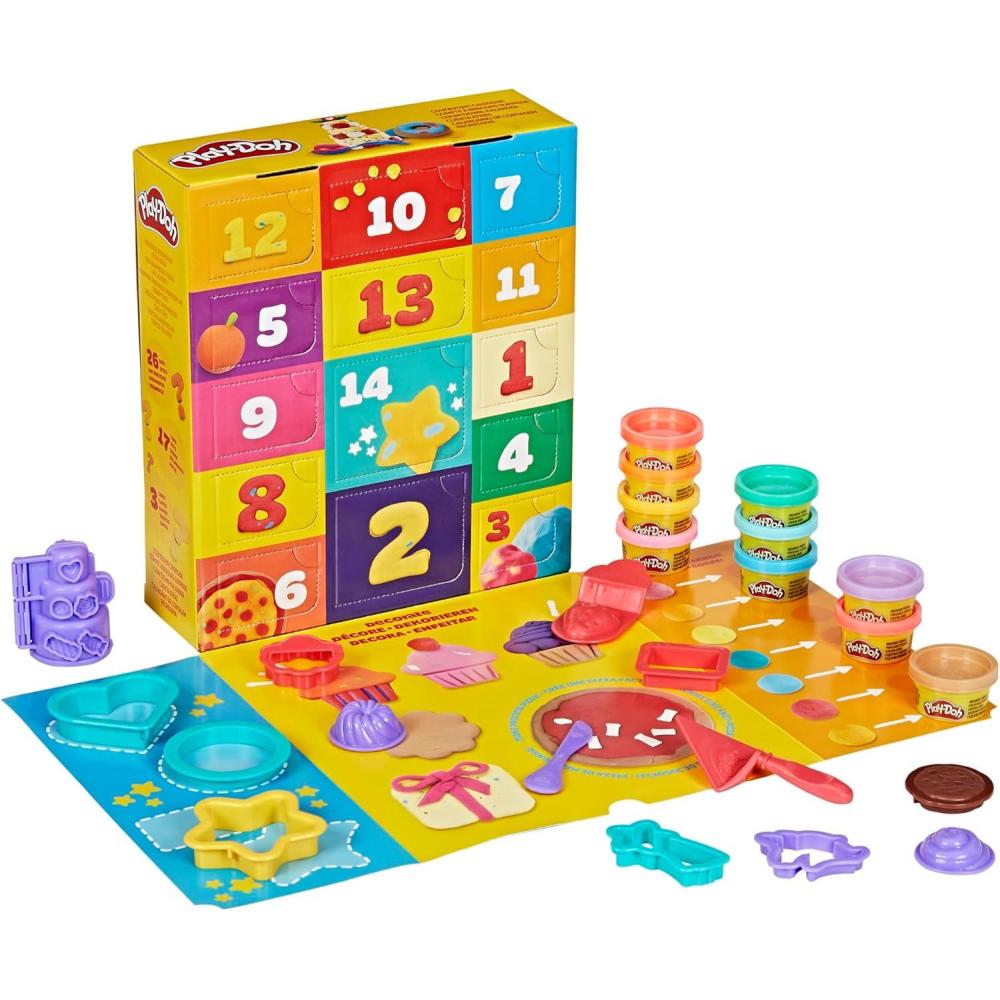 imagePlayDoh Advent Calendar for Kids 3 14 Days to Birthday Vacation Party Back to School ampamp More Surprise Arts ampamp Crafts Activities 26 Accessories ampamp 17 Colors Amazon Exclusive
