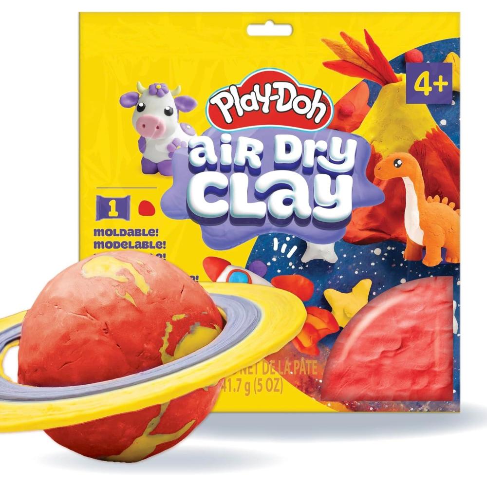 imagePlayDoh AirDry Clay Scented Variety Pack Air Dry Clay for Kids Modeling Clay for Kids Arts ampamp Crafts Gift Craft Supplies Molding ampamp Sculpting ClayRed