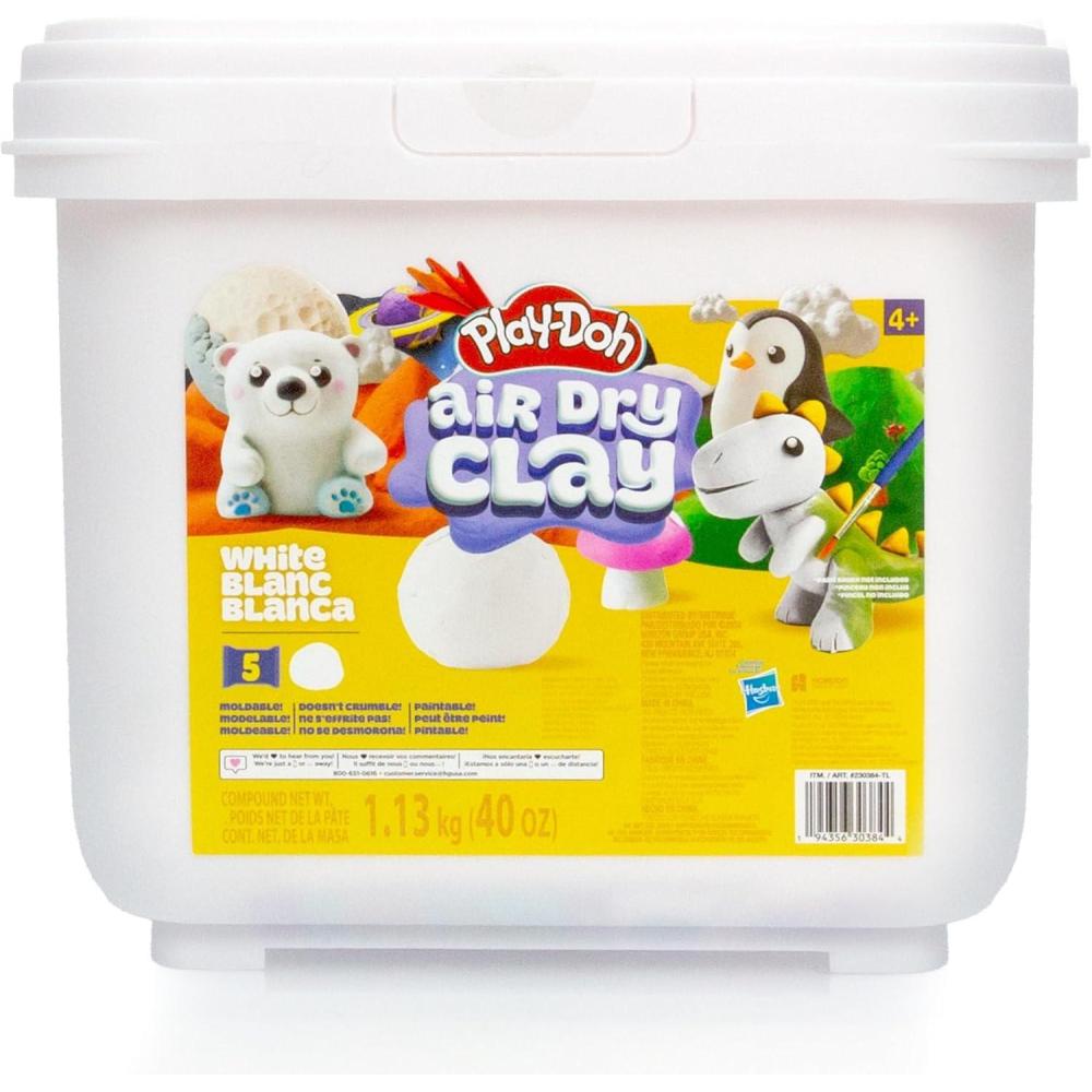 imagePlayDoh AirDry Clay Scented Variety Pack Air Dry Clay for Kids Modeling Clay for Kids Arts ampamp Crafts Gift Craft Supplies Molding ampamp Sculpting ClayWhite
