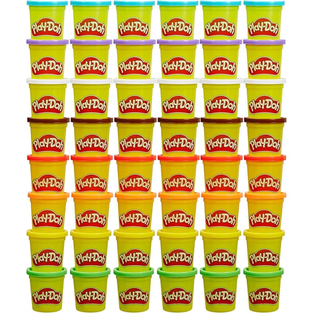 imagePlayDoh Bulk Pack of 48 Cans 6 Sets of 8 Modeling Compound Colors 3oz Back to School Gifts ampamp Prizes for Students ampamp Classroom Preschool Toys for Kids Ages 2 Amazon Exclusive