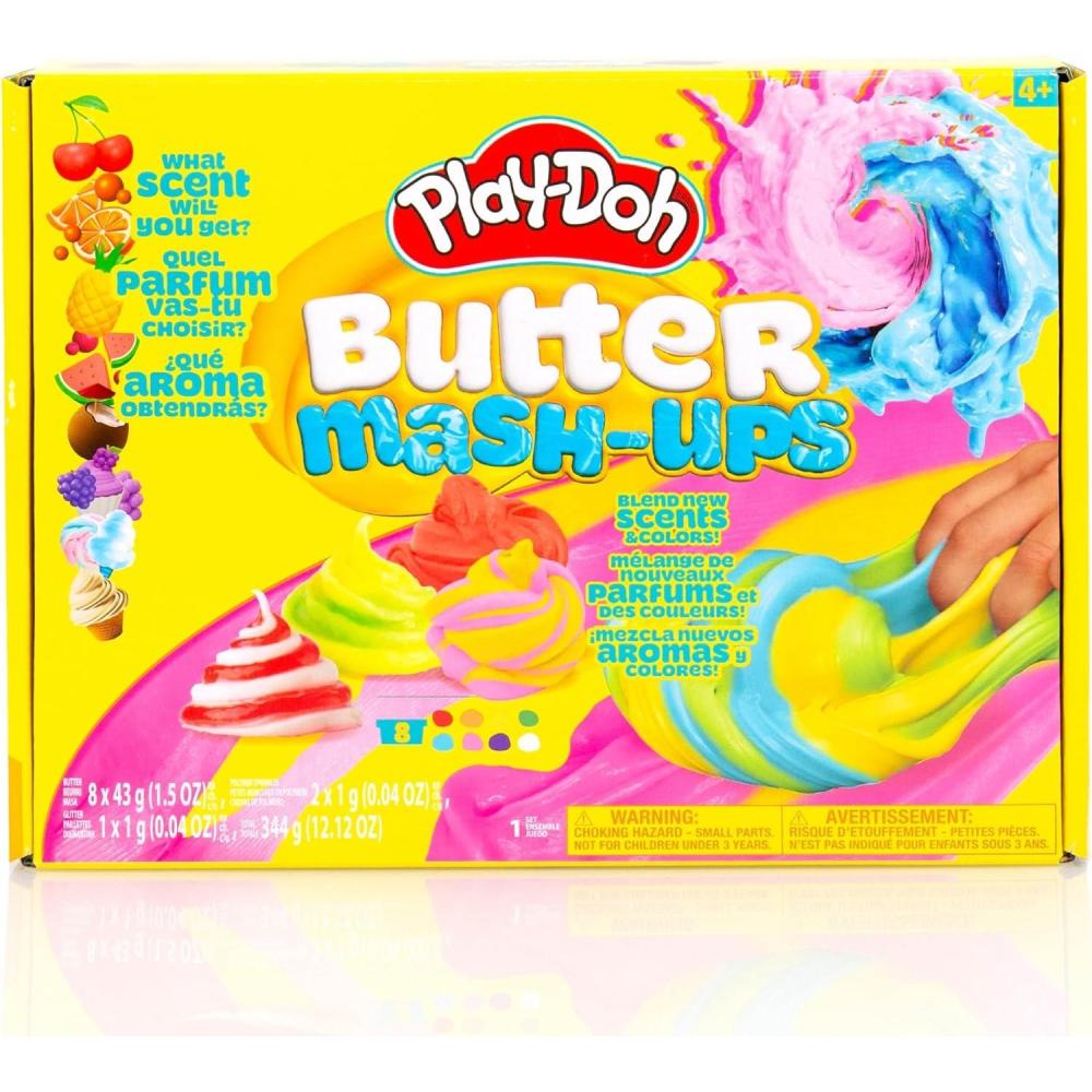 imagePlayDoh Scented Butter MashUps 8 Playdoh Pack Playdoh Kit Popular Toys Party Favors for Ages 812 Compound Packs Kids Gifts 812 Kids Girl Toys