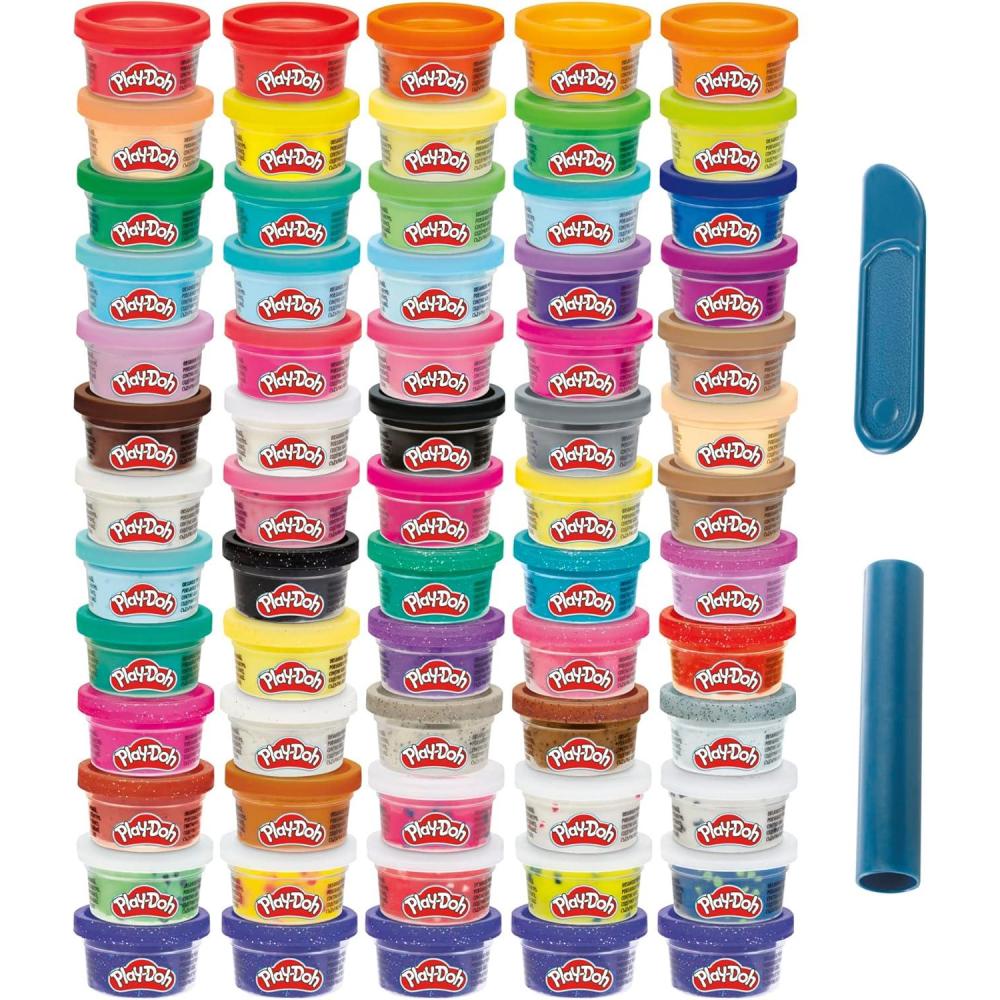 imagePlayDoh Ultimate Color Collection 65Pack of 1oz Cans Includes Sparkle Confetti ampamp Color Burst Back to School Classroom Supplies Preschool Toys Ages 2 Amazon ExclusiveFrustrationFree Packaging