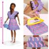 Play-Doh Barbie Fashionista Ruffles Set, Make Doll Clothes with Modeling Compound & 10 Fashion Accessories, Arts & Crafts for Girls & Boys 5+