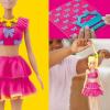 Play-Doh Barbie Ruffles and Bows Set, Make Doll Clothes with Modeling Compound & 9 Fashion Accessories, Arts & Crafts for Girls & Boys 5+