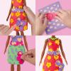 Play-Doh Barbie Sparkles and Gems Accessory Pack, 4 Refill Pattern Sheets of Modeling Compound, 8 Fashion Accessories, Kids Arts and Crafts for Ages 5+(Flowers & Florals)