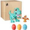 Play-Doh Dino Crew Crunchin’ T-Rex Toy for Kids 3 Years and Up with Funny Dinosaur Sounds and 3 Eggs, 2.5 Ounces Each, Non-Toxic(Frustration Free)