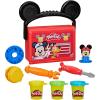 Play-Doh Disney Junior Mickey Mouse Clubhouse, On-The-Go Garage Mickey Mouse Playset, Arts & Crafts Preschool Toys for Kids 2+
