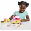 Play-Doh Peppa’s Ice Cream Playset with Truck, Peppa Pig and George Figures, and 5 Non-Toxic Modeling Compound Cans, Toy for Kids 3 Years and Up(Frustration-Free Packaging)