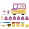 Play-Doh Peppa’s Ice Cream Playset with Truck, Peppa Pig and George Figures, and 5 Non-Toxic Modeling Compound Cans, Toy for Kids 3 Years and Up(Frustration-Free Packaging)