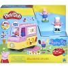 Play-Doh Peppa’s Ice Cream Playset with Truck, Peppa Pig and George Figures, and 5 Non-Toxic Modeling Compound Cans, Toy for Kids 3 Years and Up(Standard Packaging)