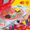 Play-Doh Sizzlin’ Grill Playset with Lights & Sounds, 17 Accessories, BBQ Toys for Boys & Girls 3+, Play Food Arts & Crafts, Red