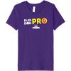 Play-Doh Squished Center Play-Doh Pro Bold Lightning Logo Premium T-Shirt(Purple)