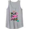 Play-Doh Squished Pro Center Bold Filled Logo Tank Top(Heather Grey)