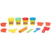 Play-Doh Starter Set 9-Piece Kit with Storage Tote & 4 Modeling Compound Cans, Arts and Crafts for Kids, Back to School Classroom Supplies, Preschool Toys, Ages 3+(Starter Set)