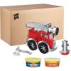 Play-Doh Wheels Fire Engine Playset with 2 Non-Toxic Modeling Compound Cans Including Water and Fire Colors, Firetruck Toy for Kids 3 and Up
