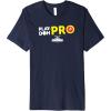 Play-Doh Squished Center Play-Doh Pro Bold Lightning Logo Premium T-Shirt(Navy Blue)