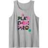 Play-Doh Squished Pro Center Bold Filled Logo Tank Top(Heather Grey)