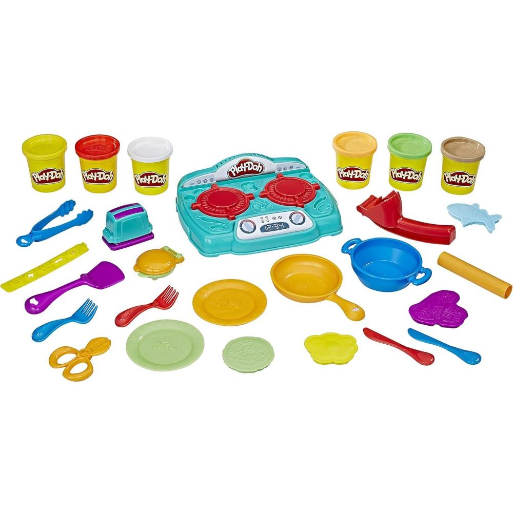 imagePlayDoh Kitchen Creations Stovetop Super Set Amazon Exclusive