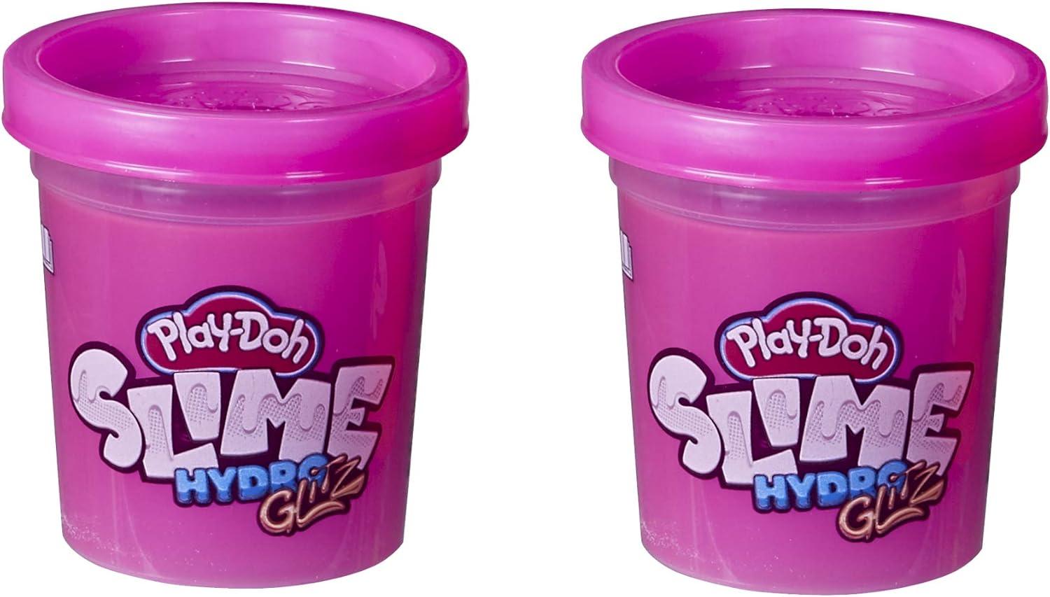 imagePlayDoh Slime HydroGlitz 12 Multipack of Assorted Metallic Colors for Kids 3 Years and Up Slippery and Smooth Texture NonToxic