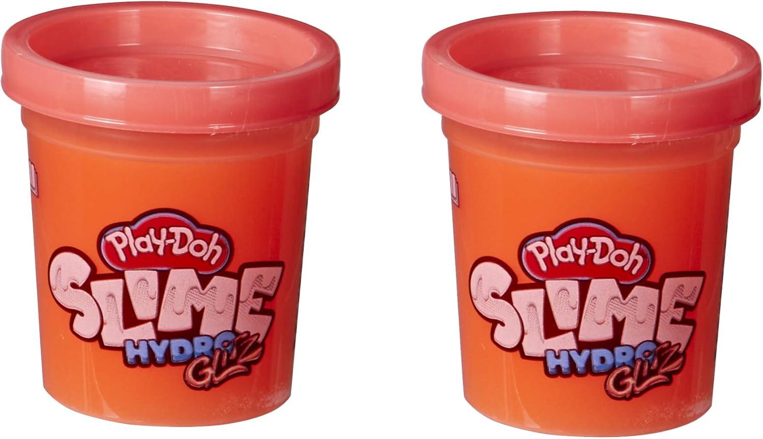 imagePlayDoh Slime HydroGlitz 12 Multipack of Assorted Metallic Colors for Kids 3 Years and Up Slippery and Smooth Texture NonToxic