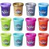 Play-Doh Slime HydroGlitz 12 Multipack of Assorted Metallic Colors for Kids 3 Years and Up, Slippery and Smooth Texture, Non-Toxic