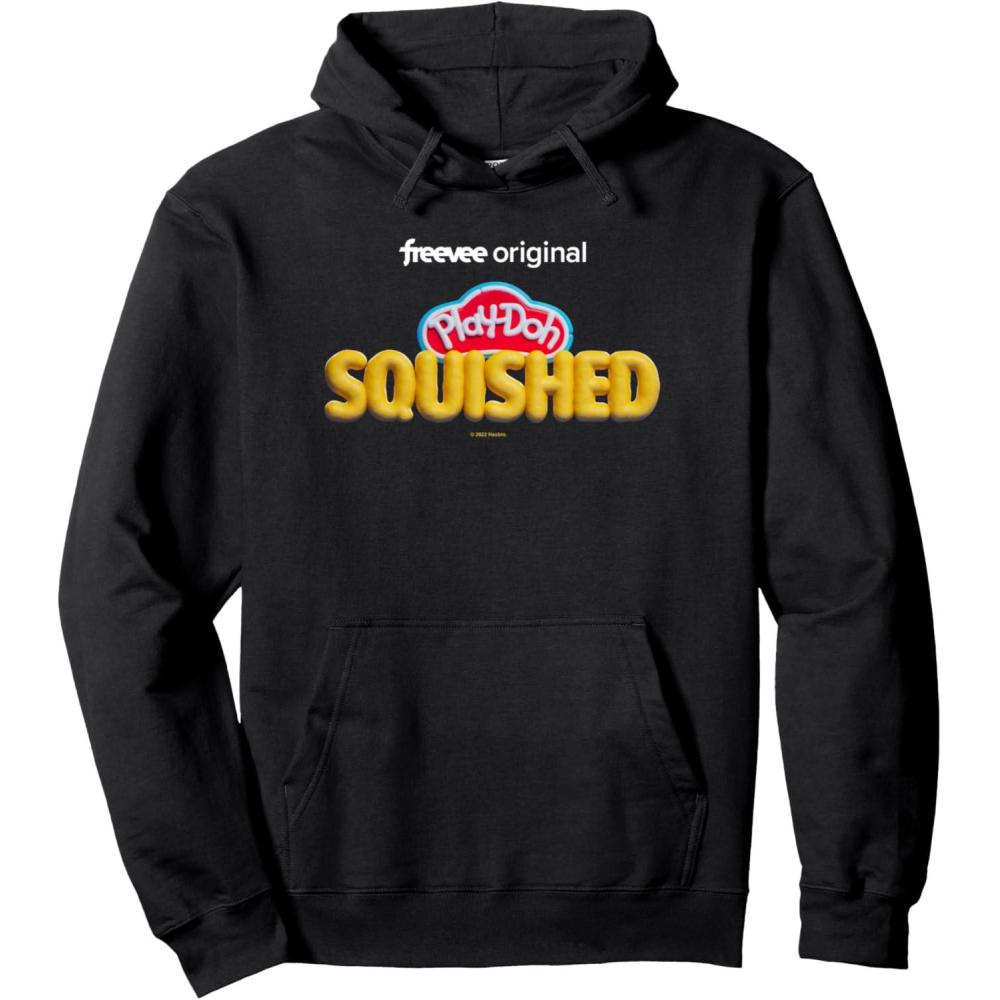imagePlayDoh Squished Retro Classic Dough Logo Pullover HoodieBlack