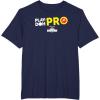 Play-Doh Squished Center Play-Doh Pro Bold Lightning Logo T-Shirt(Navy Blue)