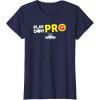 Play-Doh Squished Center Play-Doh Pro Bold Lightning Logo T-Shirt(Navy Blue)