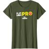 Play-Doh Squished Center Play-Doh Pro Bold Lightning Logo T-Shirt(Olive Green)