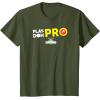 Play-Doh Squished Center Play-Doh Pro Bold Lightning Logo T-Shirt(Olive Green)