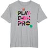 Play-Doh Squished Pro Center Bold Filled Logo T-Shirt(Heather Grey)