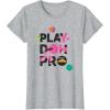 Play-Doh Squished Pro Center Bold Filled Logo T-Shirt(Heather Grey)