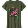Play-Doh Squished Pro Center Bold Filled Logo T-Shirt(Olive Green)