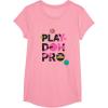 Play-Doh Squished Pro Center Bold Filled Logo T-Shirt(Pink)