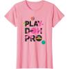 Play-Doh Squished Pro Center Bold Filled Logo T-Shirt(Pink)