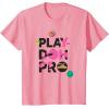 Play-Doh Squished Pro Center Bold Filled Logo T-Shirt(Pink)