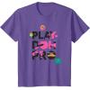 Play-Doh Squished Pro Center Bold Filled Logo T-Shirt(Purple Heather)