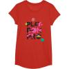 Play-Doh Squished Pro Center Bold Filled Logo T-Shirt(Red)
