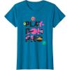 Play-Doh Squished Pro Center Bold Filled Logo T-Shirt(Sapphire Blue)